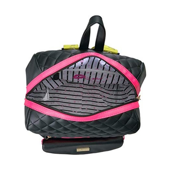 Betsey Johnson Neon Two Piece Cross Body Back Pack main image 4